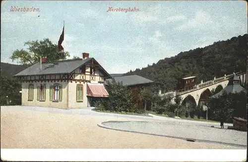 Bergbahn Nerobergbahn Wiesbaden  Kat. Bahnen