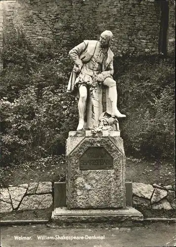 Denkmal William Shakespeare Weimar / Denkmaeler /
