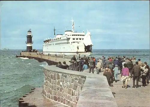 Schiffe Warnemuende Rostock  Kat. Schiffe