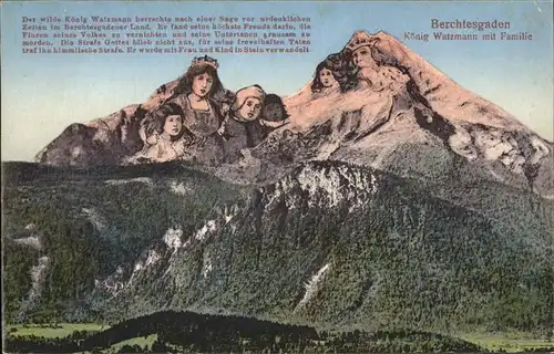 Berggesichter Berchtesgaden Watzmann  Kat. Berge