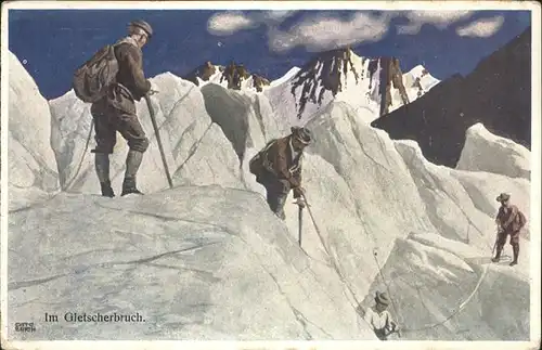 Bergsteigen Klettern Gletscherbruch / Sport /