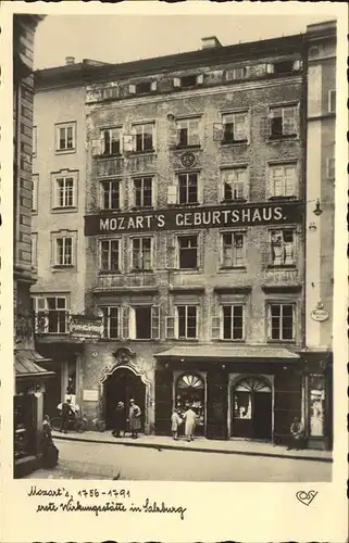 Mozart Wolfgang Amadeus Geburtshaus Salzburg / Komponist /