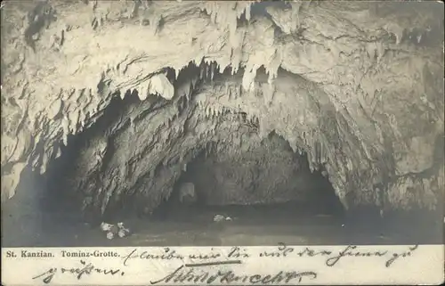 Hoehlen Caves Grottes St Kanzian Tominz Grotte Kat. Berge