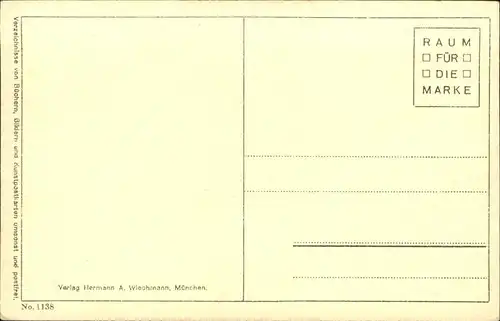 Kuenstlerkarte A Hengeler Spaziergang No 1138  Kat. Kuenstler