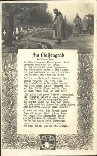 Wilhelm II Massengrab Gedicht Kat. Persoenlichkeiten