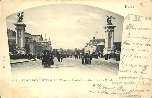 Exposition Universelle Paris 1900 Pont Alexandre Palais  Kat. Expositions