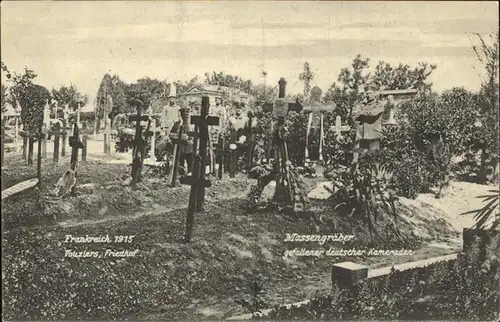 Tod Massengraeber Vouziers Frankreich Friedhof Kat. Tod