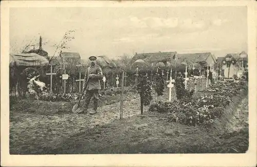 Tod Soldatengraeber Friedhof Bayr. Res. Inf. Regt. No 2 Kat. Tod