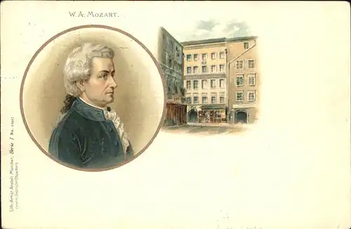Mozart Wolfgang Amadeus Geburtshaus Salzburg / Komponist /