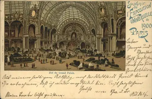 Exposition Universelle Paris 1900 Nef du Grand Palais Kat. Expositions