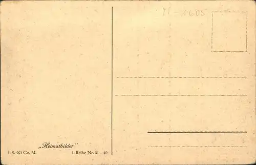 Kuenstlerkarte G Roeckenwagner Wassermuehle Nr 31 Kat. Kuenstler