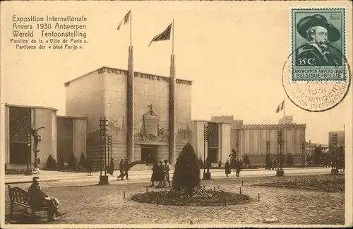 Exposition Internationale Anvers 1930 Pavillon de la Ville de Paris  Kat. Expositions