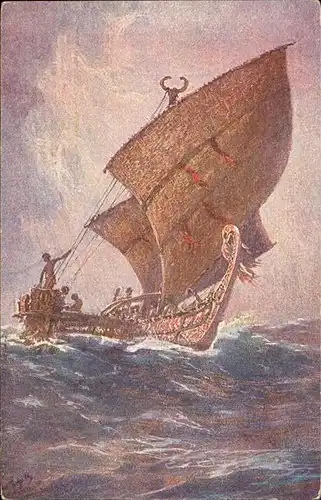 Segelboote Kolonialkriegerdank Hans Bohrdt Nr 7 Kat. Schiffe