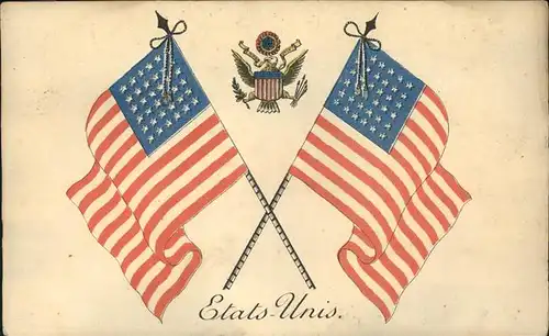 Fahnen Wappen United States of America USA Kat. Heraldik