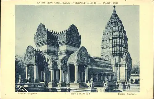 Exposition Coloniale Paris 1931 Temple D Angkor Kat. Expositions