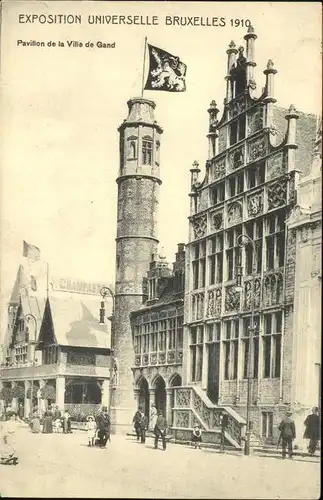 Exposition Universelle Bruxelles 1910 Pavillon de la Ville de Gand Kat. Expositions