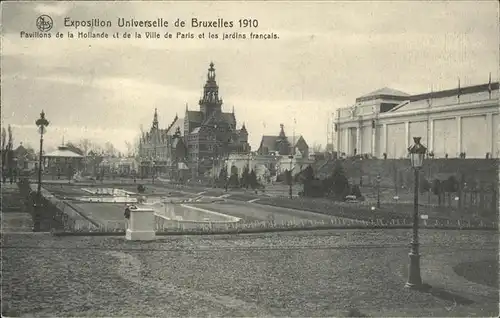Exposition Universelle Bruxelles 1910 Pavillon de la Hollande Ville de Paris  Kat. Expositions