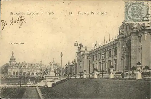 Exposition Bruxelles 1910 Facade Principale / Expositions /