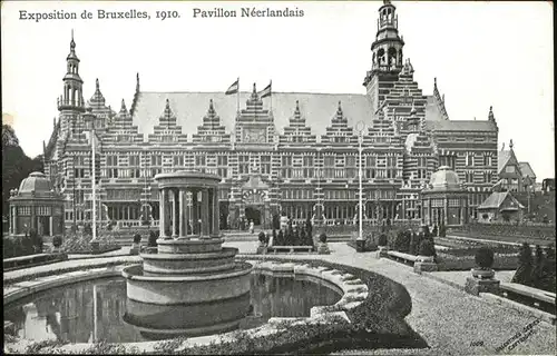 Exposition Bruxelles 1910 Pavillon Neerlandais / Expositions /