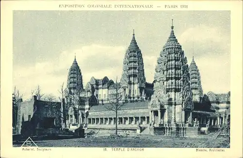 Exposition Coloniale Paris 1931 Temple Angkor Kat. Expositions