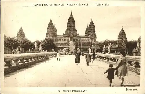 Exposition Coloniale Paris 1931 Temple D Angkor Vat Kat. Expositions