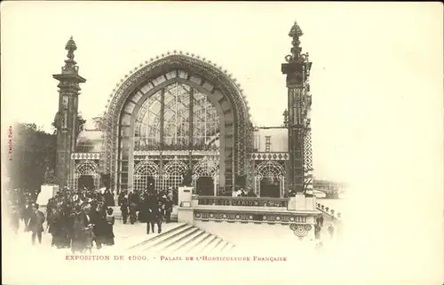 Exposition Universelle Paris 1900 Palais de l Horticulture Francaise Kat. Expositions