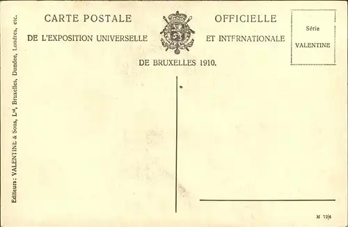 Exposition Bruxelles 1910 Pavillon du Bresil / Expositions /