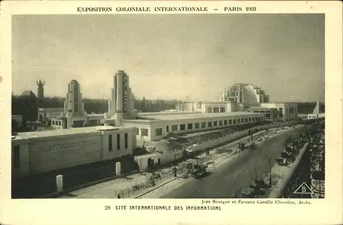 Exposition Coloniale Paris 1931 Cite internationale des informations Kat. Expositions