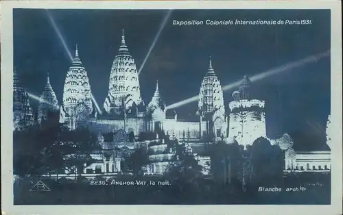 Exposition Coloniale Paris 1931 Angkor Vat  Kat. Expositions