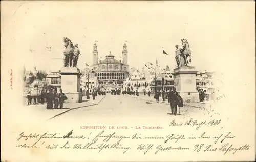 Exposition Universelle Paris 1900 Le Trocadero Kat. Expositions