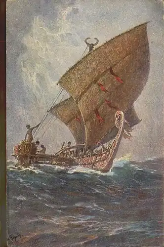 Kuenstlerkarte Hans Bohrdt Kolonialkriegerdank Nr 7 Segelboot Kat. Kuenstler