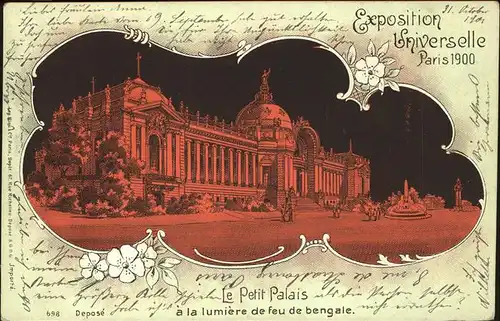 Exposition Universelle Paris 1900 Le Petit Palais Kat. Expositions
