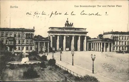 Brandenburgertor Pariser Platz Berlin Kat. Gebude und Architektur