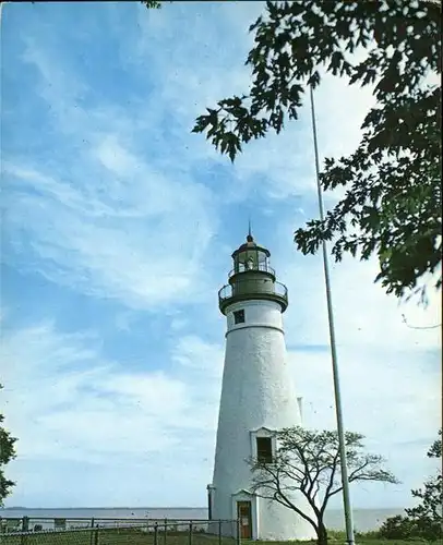 Leuchtturm = Lighthouse Marblehead Peninsula Lake Erie Kat. Gebaeude