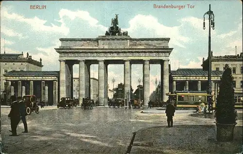 Brandenburgertor Berlin Strassenbahn Kat. Gebude und Architektur