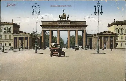 Brandenburgertor Berlin Oldtimer Chromphoto Nr. 69 Kat. Gebude und Architektur
