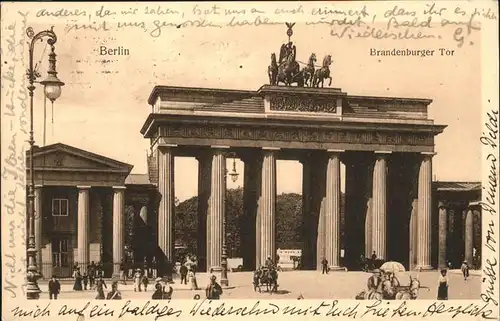 Brandenburgertor Berlin Pferdekutschen Kat. Gebude und Architektur