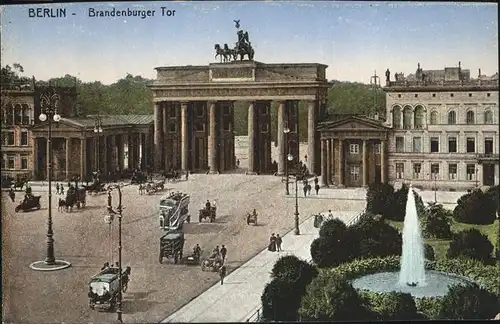 Brandenburgertor Berlin Brunnen Kat. Gebude und Architektur