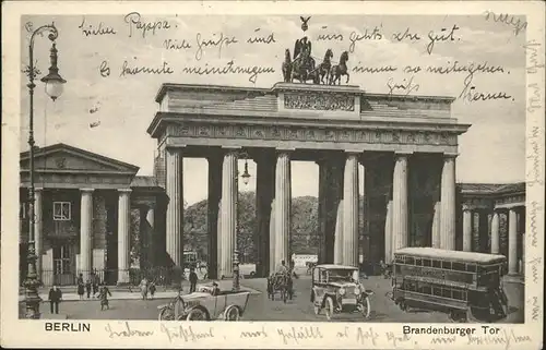 Brandenburgertor Berlin Oldtimer Autobus  Kat. Gebude und Architektur