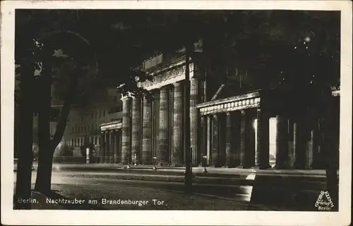 Brandenburgertor Berlin Nachtzauber Kat. Gebude und Architektur