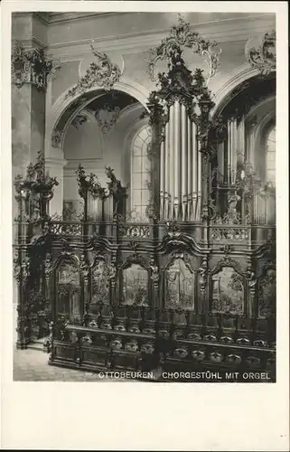 Kirchenorgel Ottobeuren Chorgestuehl Kat. Musik