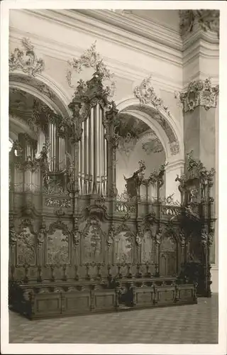 Kirchenorgel Basilika Ottobeuren  Chorgestuehl Kat. Musik