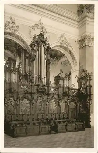 Kirchenorgel Basilika Ottobeuren Chorgestuehl Kat. Musik