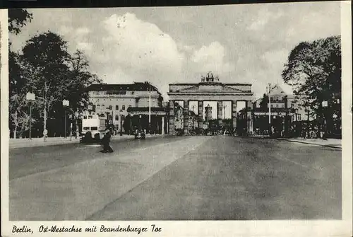 Brandenburgertor Berlin Ost Westachse Kat. Gebude und Architektur