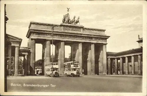 Brandenburgertor Berlin Busse Kat. Gebude und Architektur