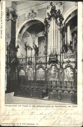 Kirchenorgel Klosterkirche Ottobeuren Chorgestuehl Kat. Musik