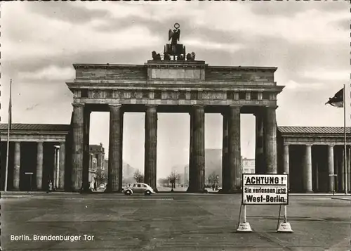 Brandenburgertor Berlin Grenze Kat. Gebude und Architektur