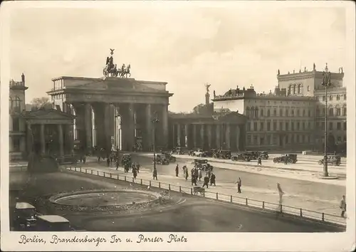 Brandenburgertor Berlin Pariser Platz Kat. Gebude und Architektur