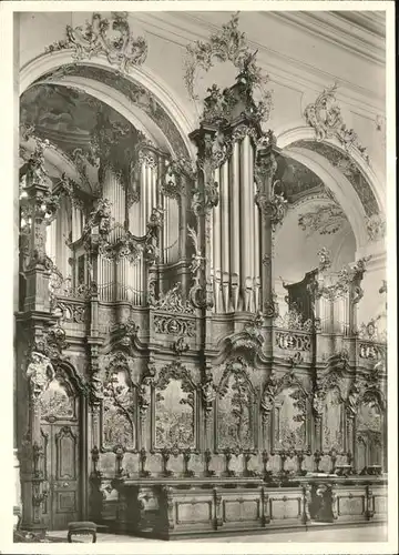 Kirchenorgel Ottobeuren Basilika Chorgestuehl Kat. Musik