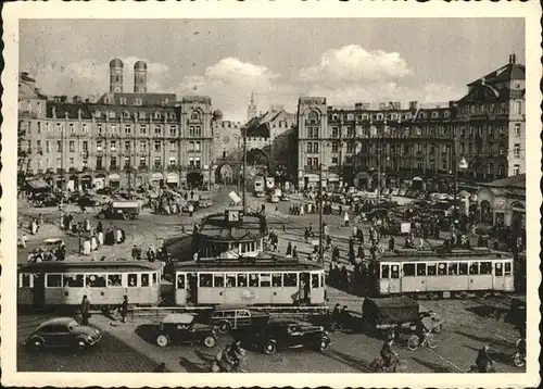 Strassenbahn Muenchen Karlsplatz Karlstor Kat. Bahnen